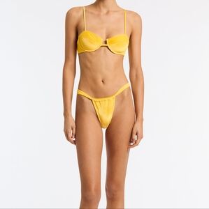 Triangl Goldenrod Velvet Bikini